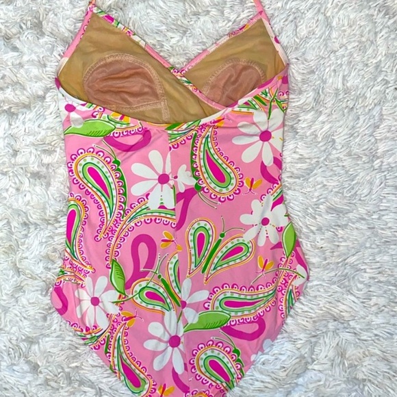 Vintage Lily Pulitzer original Paisley pink one piece swimsuit Lily Pulitzer - Picture 4 of 12